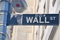 Wall Street and the New York Stock Exchange, New York City, USA. Royalty Free Stock Photo