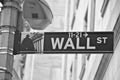 Wall Street and the New York Stock Exchange, New York City, USA. Royalty Free Stock Photo