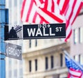 Wall street sign Royalty Free Stock Photo