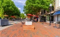 Wall Street sign in downtown Spartanburg, SC, USA