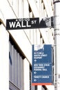 Wall Street Sign, , New York City, USA Royalty Free Stock Photo