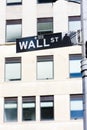 Wall Street Sign, , New York City, USA Royalty Free Stock Photo