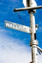 Wall Street Sign, , New York City, USA Royalty Free Stock Photo