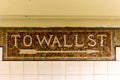 Wall Street Subway Station, New York City Royalty Free Stock Photo