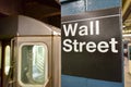 Wall Street Subway Station, New York City Royalty Free Stock Photo