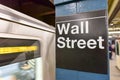 Wall Street Subway Station, New York City Royalty Free Stock Photo