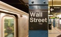 Wall Street Subway Station, New York City Royalty Free Stock Photo