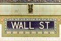 Wall Street Subway Station, New York City Royalty Free Stock Photo