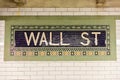 Wall Street Subway Station, New York City Royalty Free Stock Photo