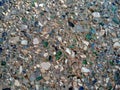 Wall with the surface full of broken glass pieces texture Royalty Free Stock Photo