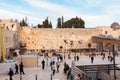 Wall of Tears or Wailing Wall in Jerusalem, Israel Royalty Free Stock Photo
