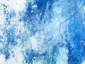 Wall texture blue abstract painting background. Venezian Stucco
