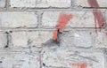 Wall texture brick. Dirty background Royalty Free Stock Photo
