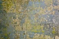 Wall texture. Old dirty concrete grungy wall with peeled paint Royalty Free Stock Photo