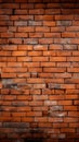 Wall texture Orange brick wall adorned with a black border Royalty Free Stock Photo