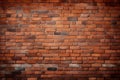 Wall texture Orange brick wall adorned with a black border Royalty Free Stock Photo