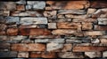 Wall texture of sharp stone bricks tiles Royalty Free Stock Photo