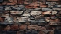 Wall texture of sharp stone bricks tiles Royalty Free Stock Photo