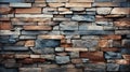 Wall texture of sharp stone bricks tiles Royalty Free Stock Photo