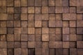 Wall texture with wood cube