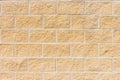 wall texture with yellow sand bricks Royalty Free Stock Photo