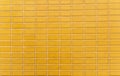 Golden rectangular ceramic wall. Royalty Free Stock Photo