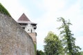 Wall and tower of Castle Lipnice