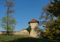 Wall with tower of the palais Blankenburg in germany Royalty Free Stock Photo