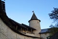 The wall and tower of the Pskov Krom or Pskov Kremlin 11th century