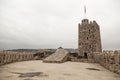 Wall and tower of Rabati Castle in Akhaltsikhe, Georgia