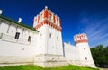 Wall and towers of Novodevichy Convent Royalty Free Stock Photo