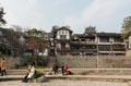 Wall and traditional houses at Ciqikou Porcelain Port