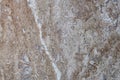 Wall of travertine with stone layers of different colors. Close up architecture macro photography. Creative wallpaper Royalty Free Stock Photo