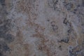 Wall of travertine with stone layers of different colors. Close up architecture macro photography. Royalty Free Stock Photo