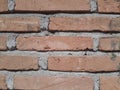 Old unfinished brick wall background