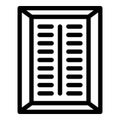 Wall ventilation cover icon, outline style Royalty Free Stock Photo