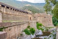 Wall of Villefranche de Conflent - France Royalty Free Stock Photo