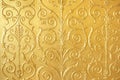 Wall vintage gilded tile Royalty Free Stock Photo