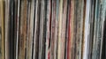 A wall of Vinyls