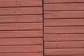 Wall of weathered, cracked, faded and split tongue and groove boards Royalty Free Stock Photo