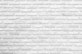 Wall white brick wall texture background in room at subway. Interior rock old clean uneven tile design, horizontal architecture Royalty Free Stock Photo