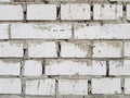 Wall of white bricks close-up Royalty Free Stock Photo