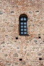 The wall with the window, the ancient castle Royalty Free Stock Photo