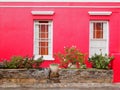 Wall. Windows to balcony. Bright colors. Royalty Free Stock Photo