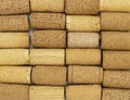 Wall of Wine Corks. Closeup Royalty Free Stock Photo