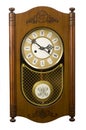 Wall wooden clock Royalty Free Stock Photo