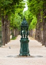 Wallace fountain with women sculpture on the Champs Elysees. Par