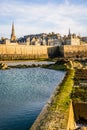 The walled city of Saint-Malo in Brittany, France