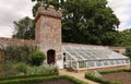 Walled garden and greenhouse at Oxburgh Hall