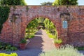 Walled Garden, Hampton Court Castle, Herefordshire, England. Royalty Free Stock Photo